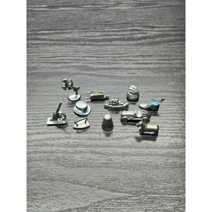 Monopoly Classic Metal Player Tokens Mixed Lot Cannon Thimble Shoe Car
